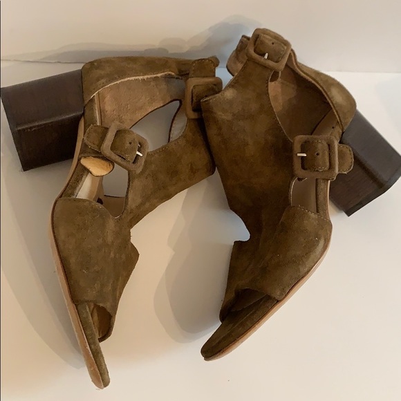 Rag & Bone Brown 'matteo' Block Heel Sandals 5/35 - Picture 7 of 10